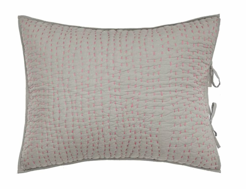 NEW C&F HOME polly standard sham in grey